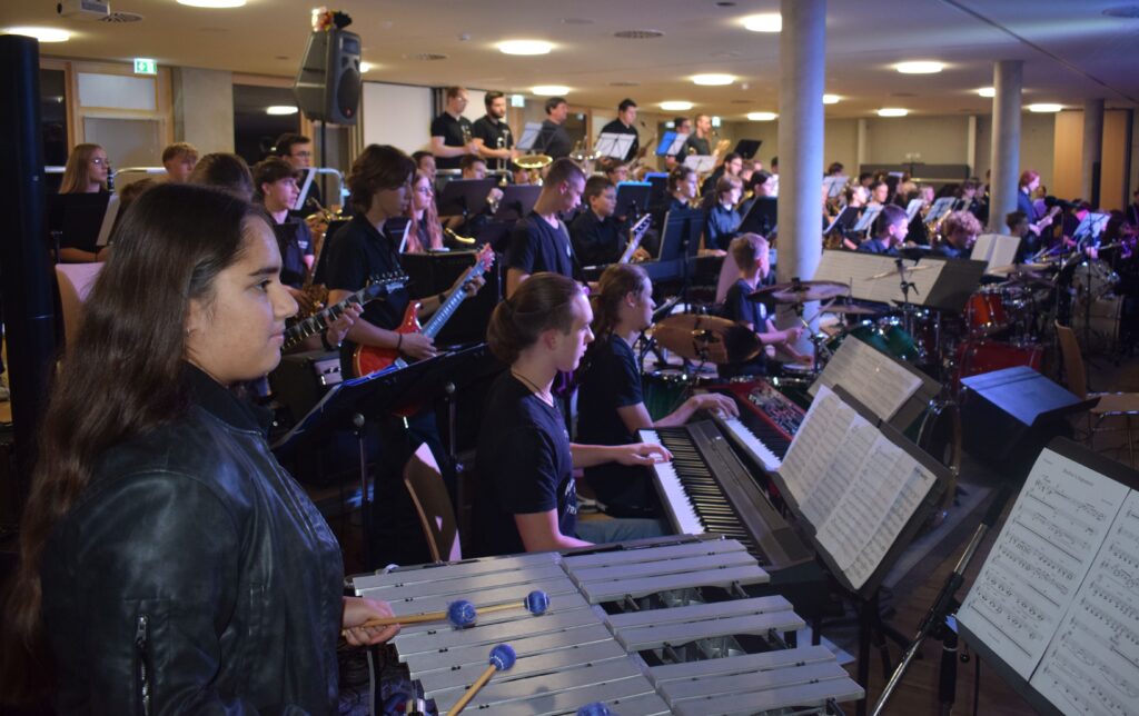Bild vom Abschlusskonzert des Jazz-Symposiums 2026 am Ganztagsgymnasium Osterburken