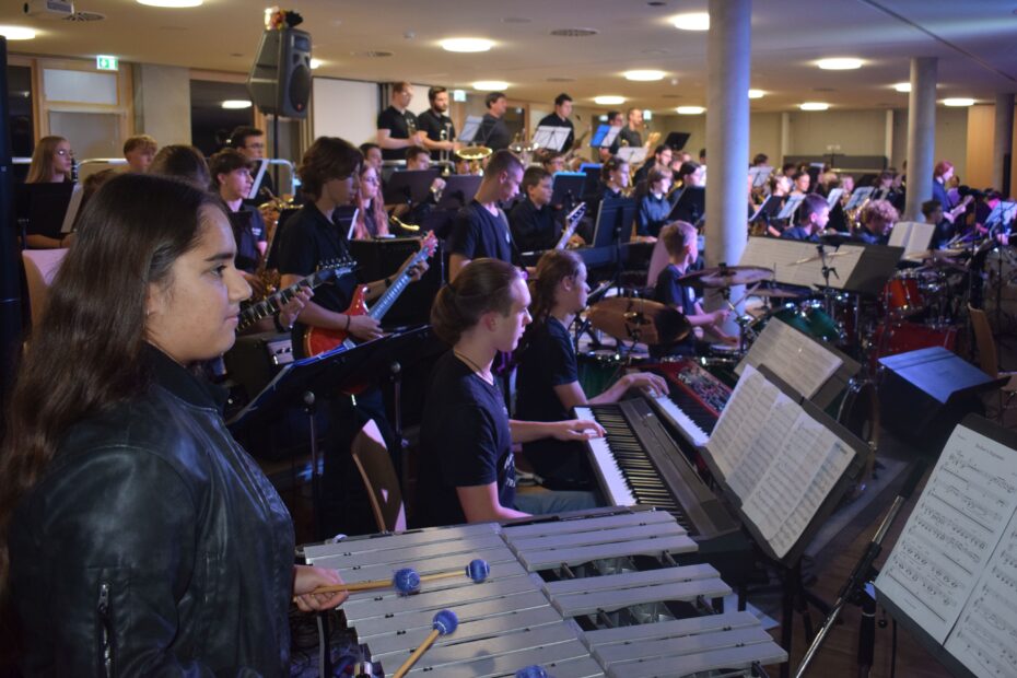 Bild vom Abschlusskonzert des Jazz-Symposiums 2026 am Ganztagsgymnasium Osterburken
